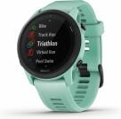 a turquoise green garmin forerunner 745 smartwatch
