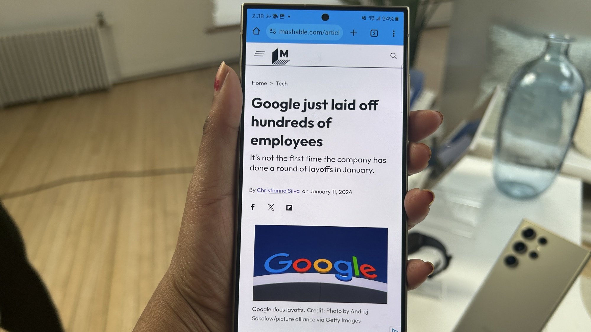 Galaxy S24 Ultra display
