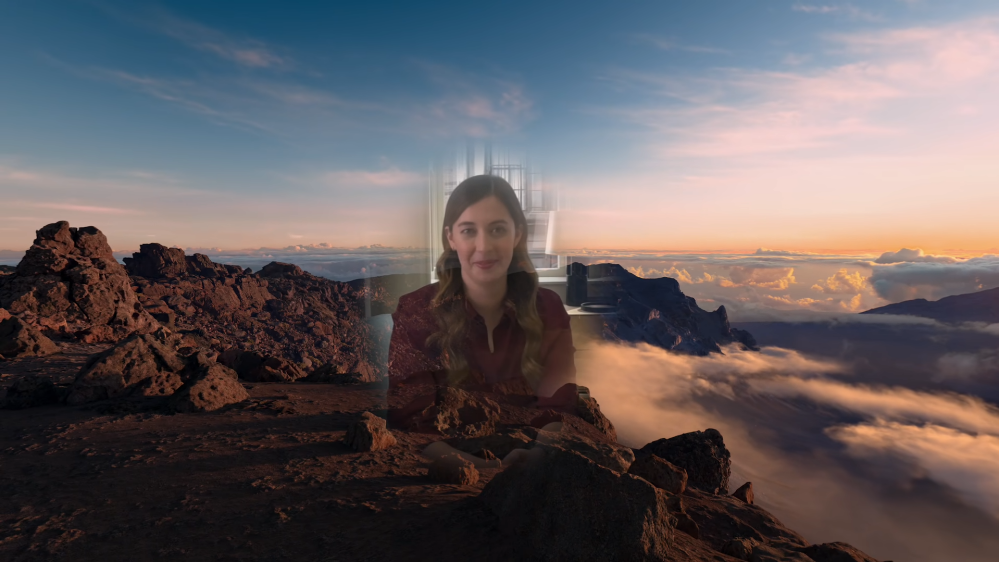 Breakthrough mode showcased in Apple Vision Pro video