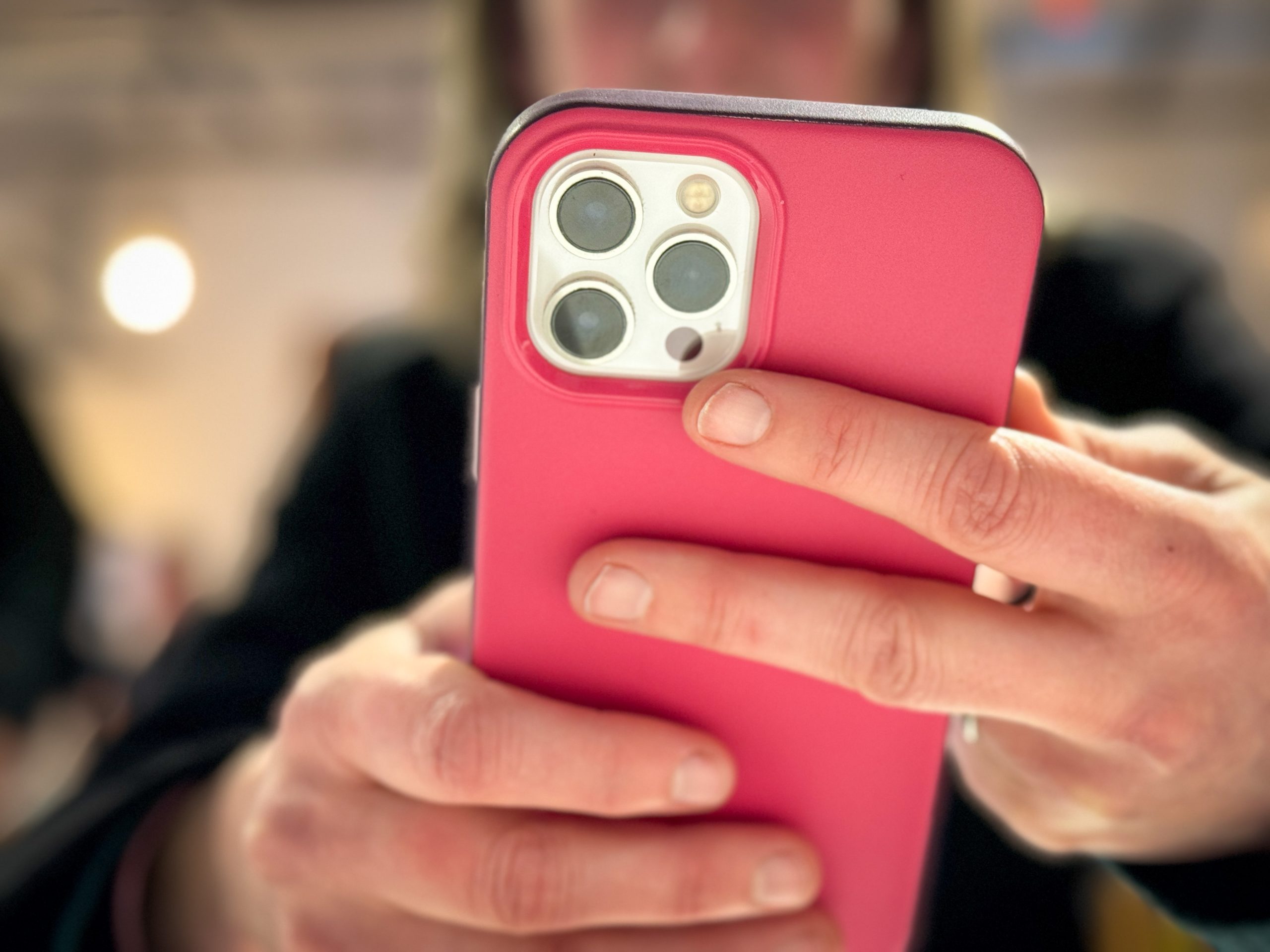 iPhone user
