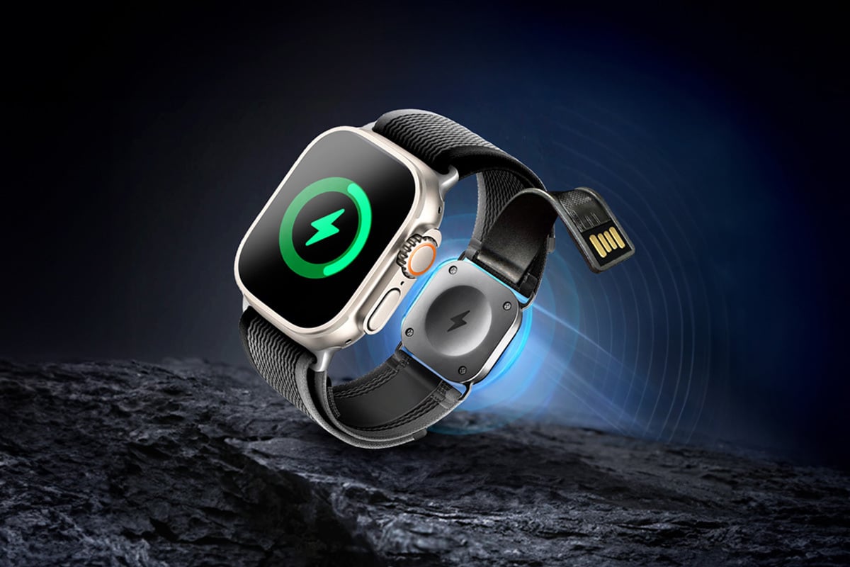 Apple watch with charger band