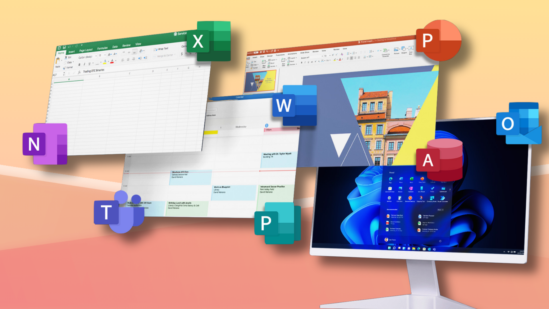 Microsoft app displays graphic