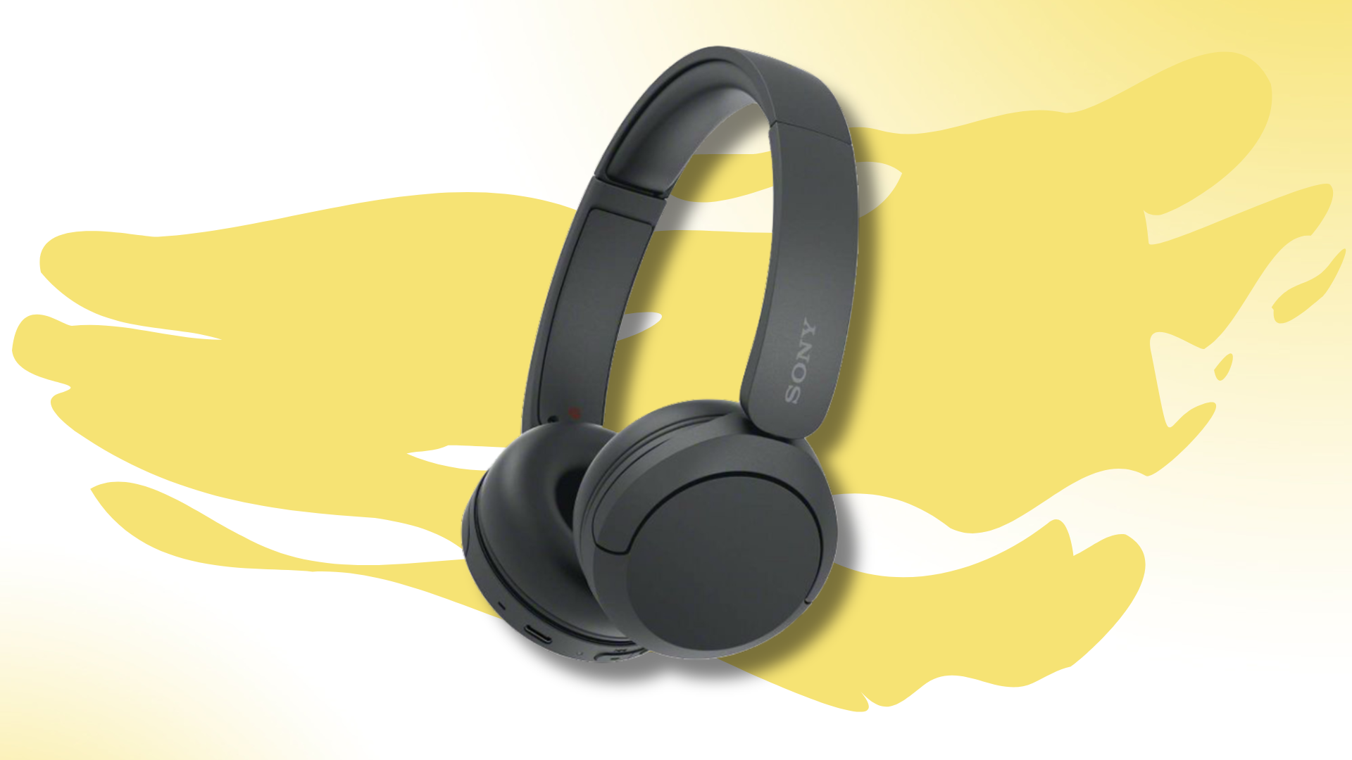 black headphones