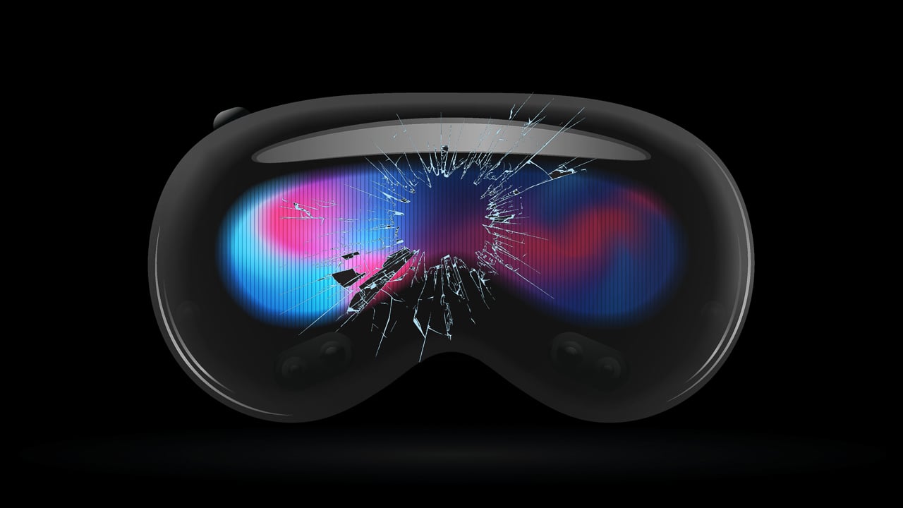 Shattered Apple Vision Pro