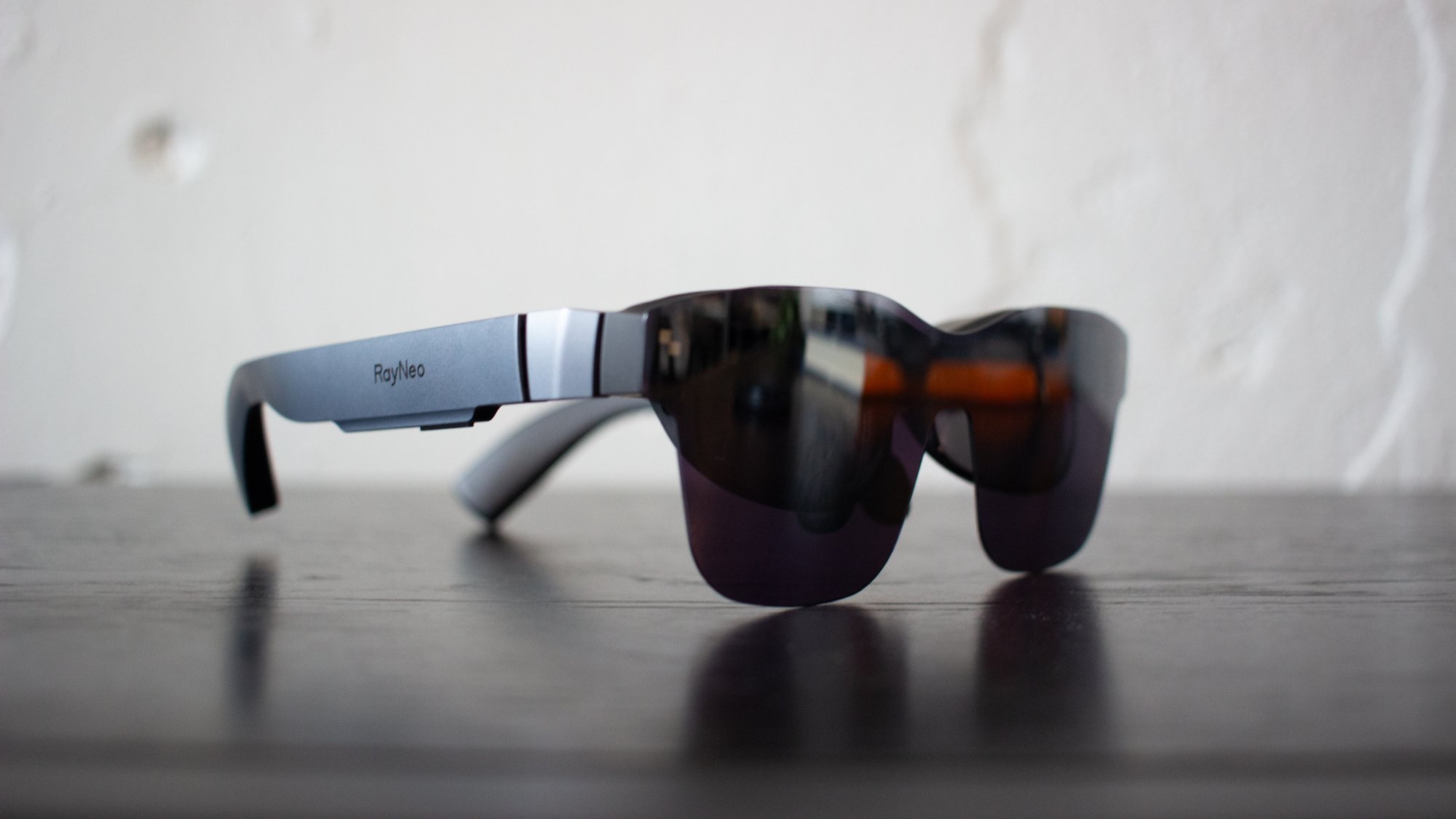 side view of RayNeo XR glasses