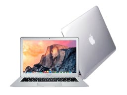 MacBook Pro front and back view