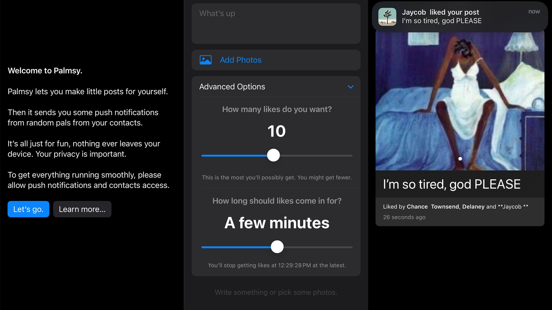 palmsy screenshots