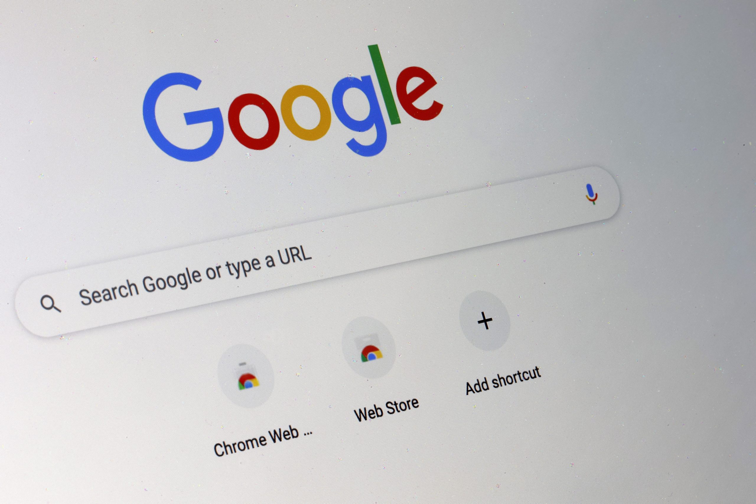 A screenshot of the Google Search homepage.