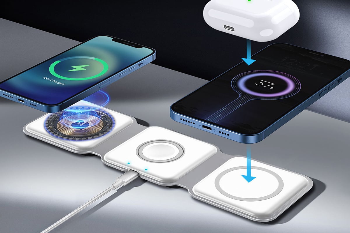 Charger with three ports