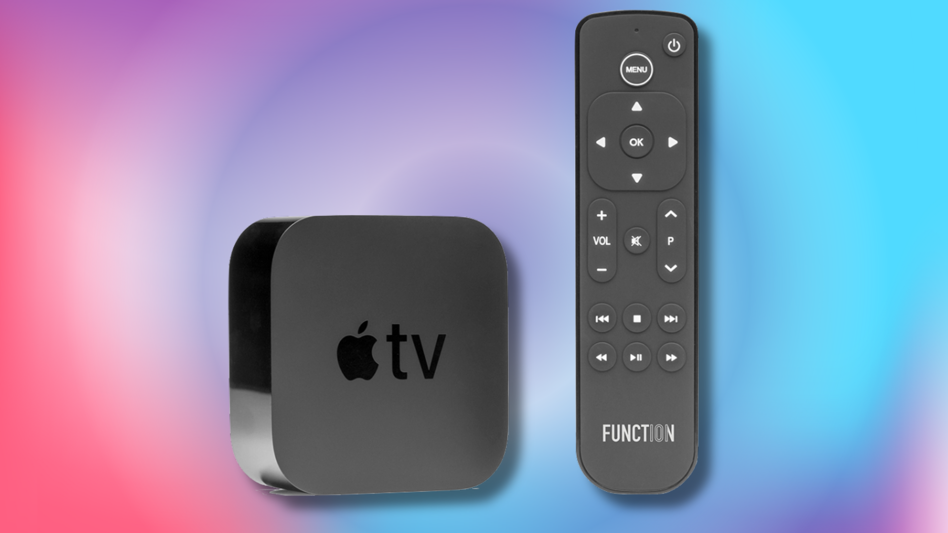 Apple TV box and Function remote