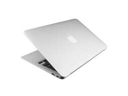 Rear view of Apple Macbook