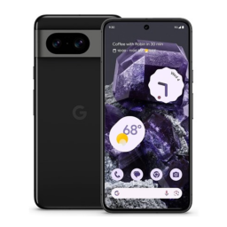 Google Pixel 8 on white background