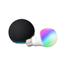 Echo Dot (5th Gen) with Amazon Basics Smart Color Bulb