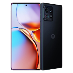 Motorola Edge+ on white background