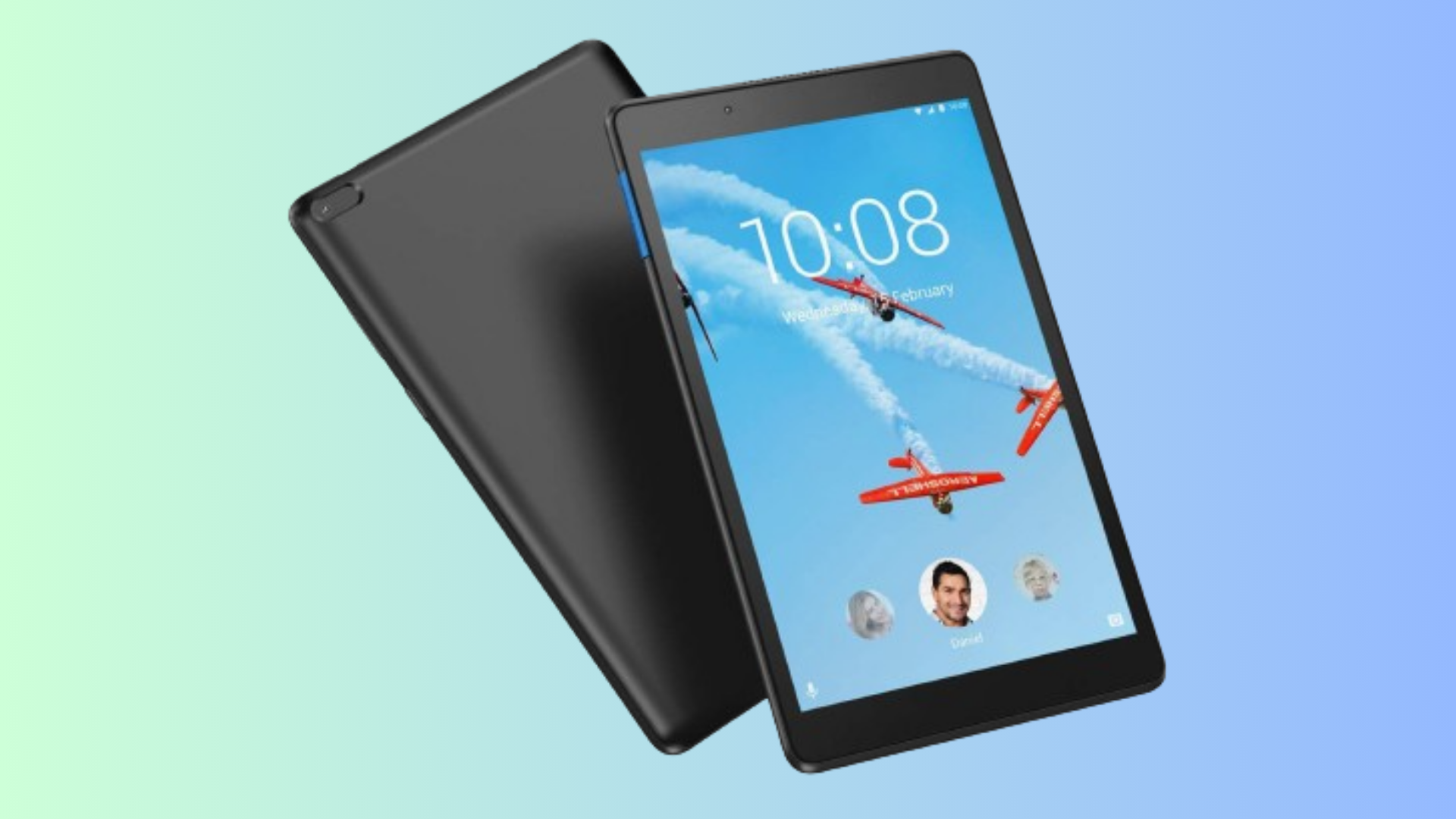 Lenovo tab front and back view