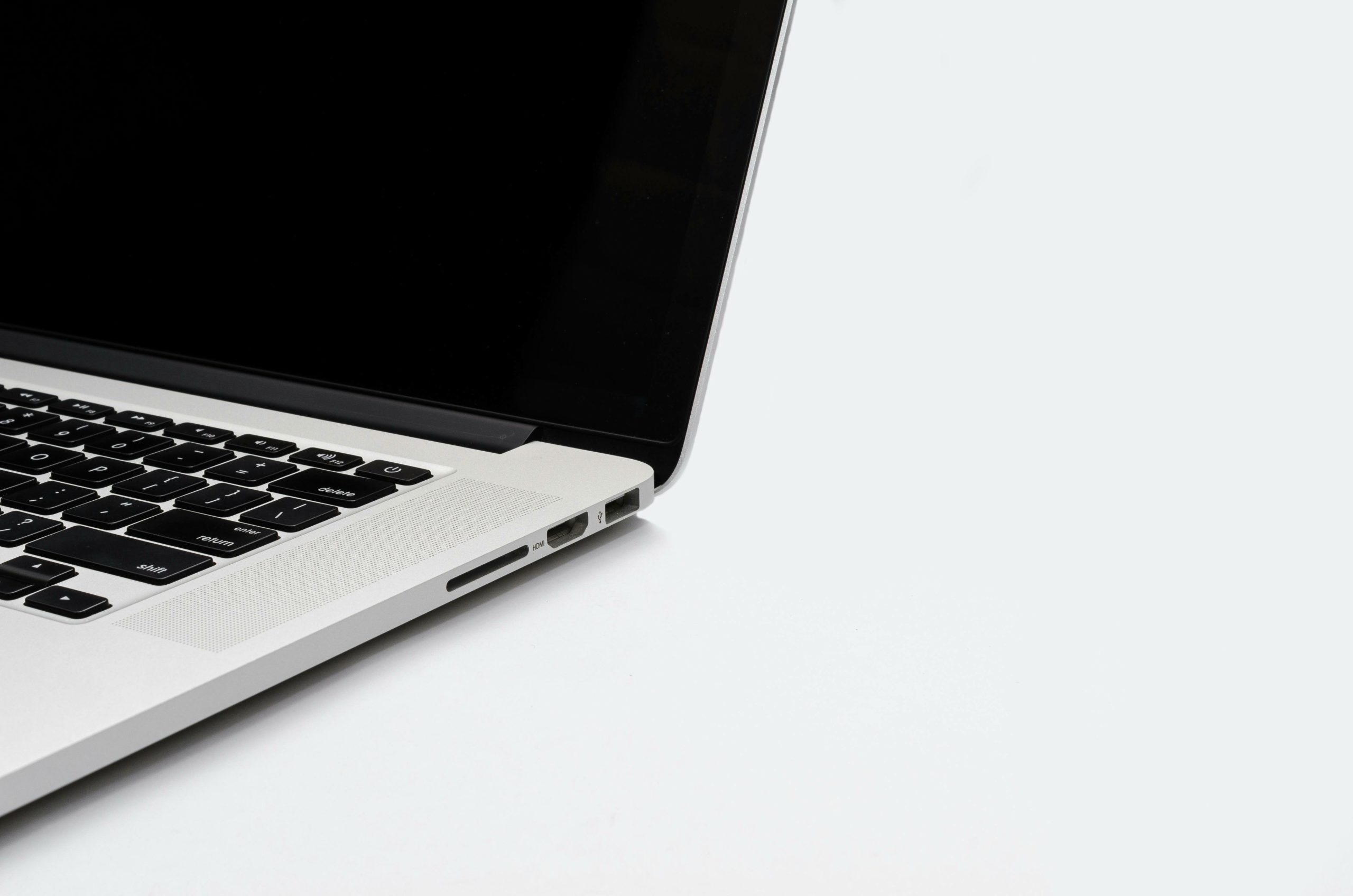 Side of laptop