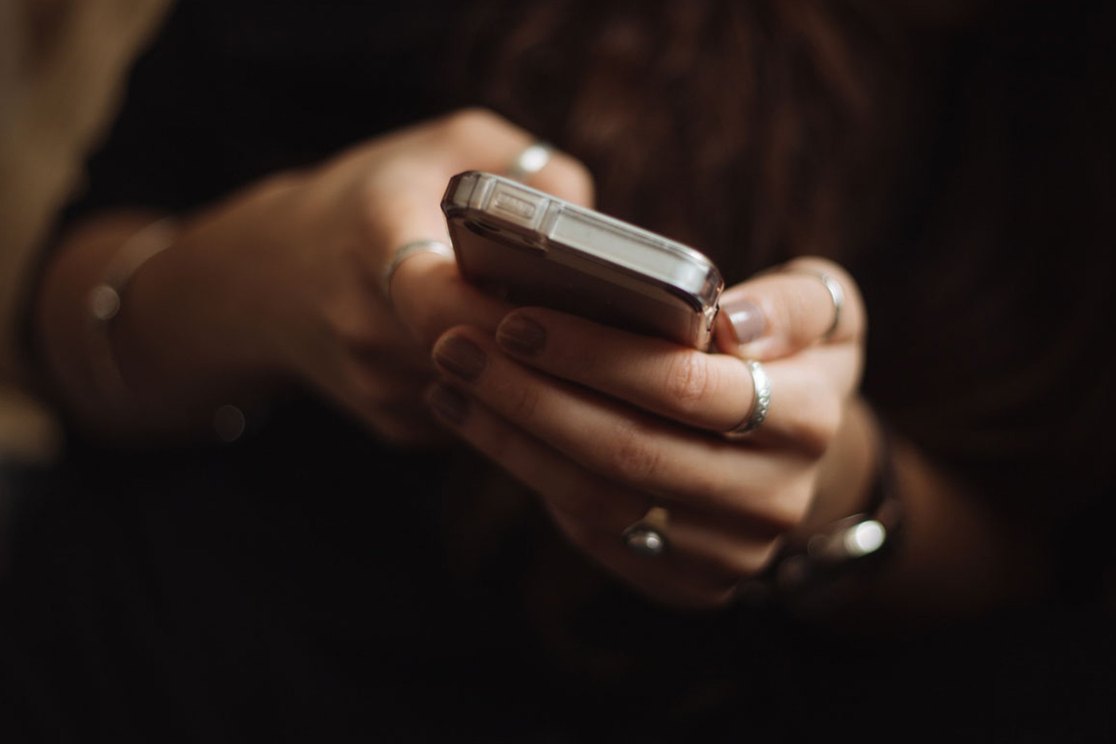 Person using phone