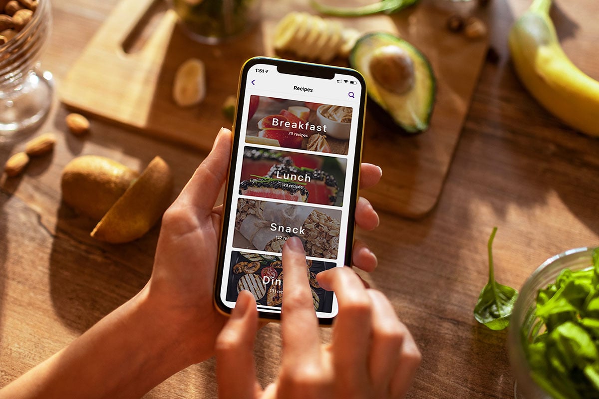 App open on iPhone.