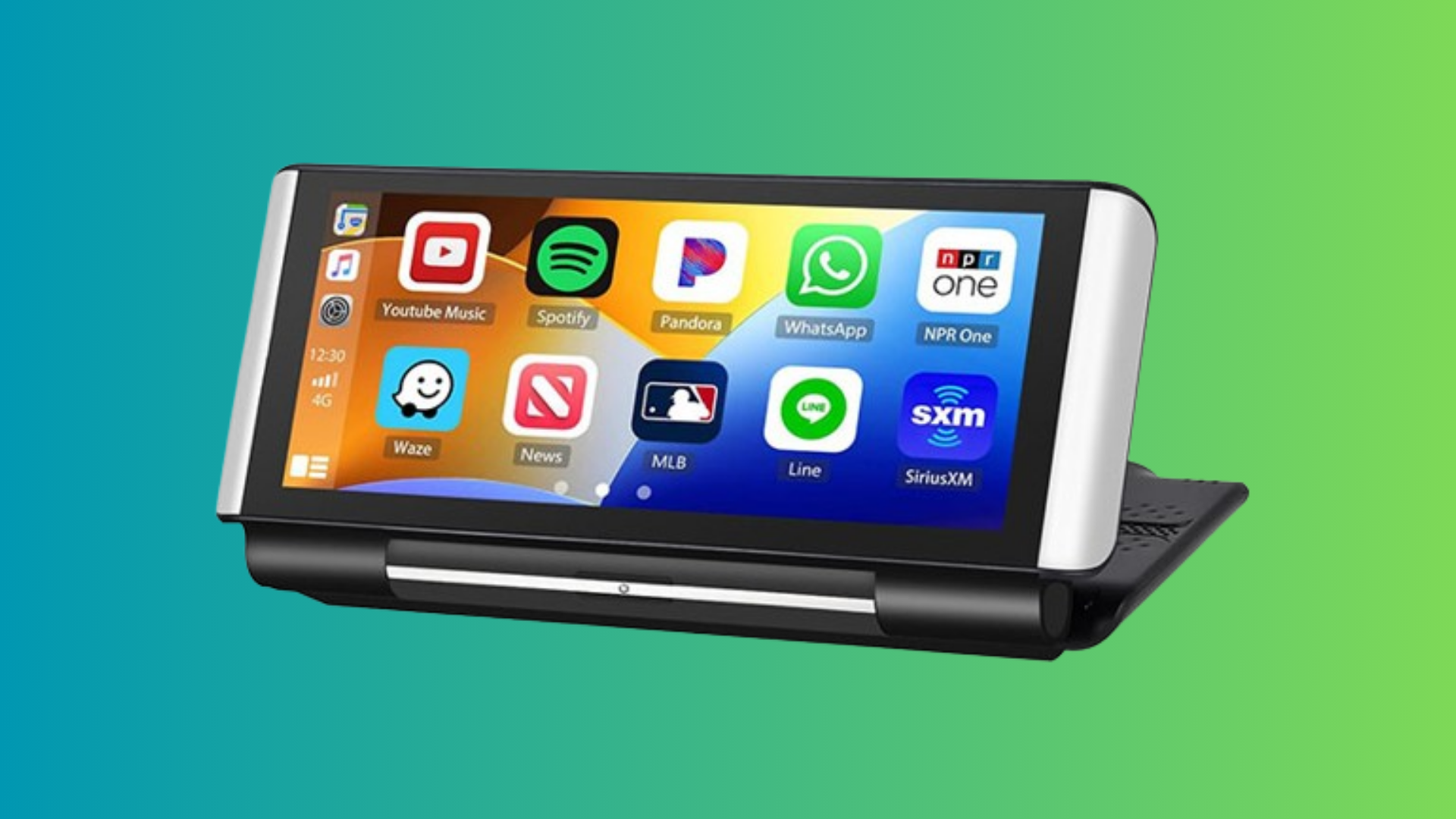 Display with apps showing.