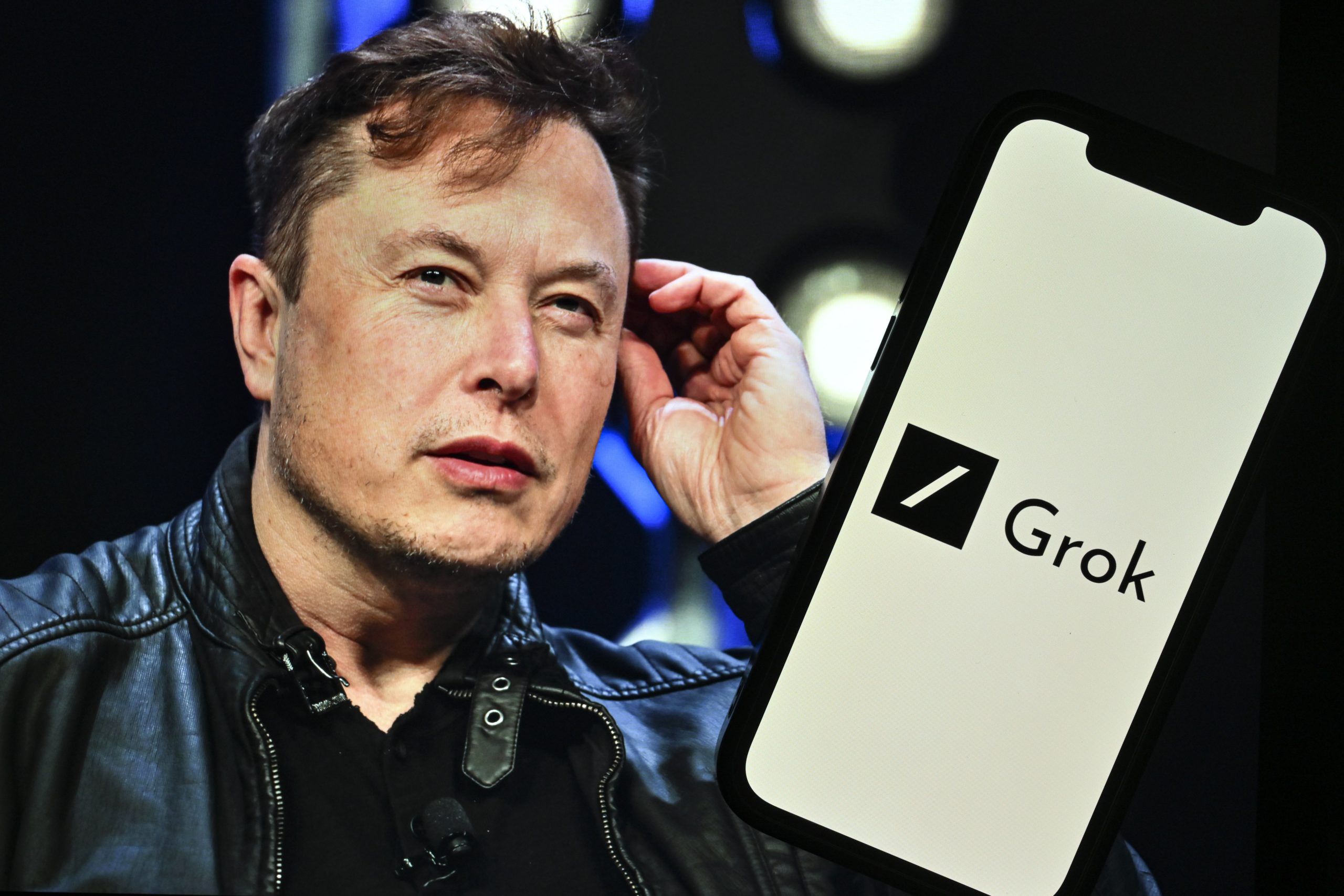 Elon Musk and AI chatbot Grok