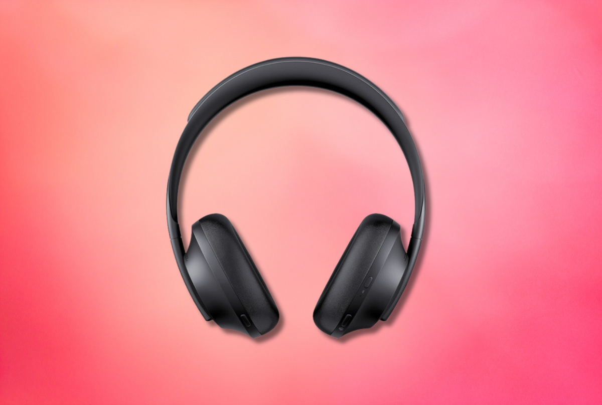 bose 700 headphones against a pink background 