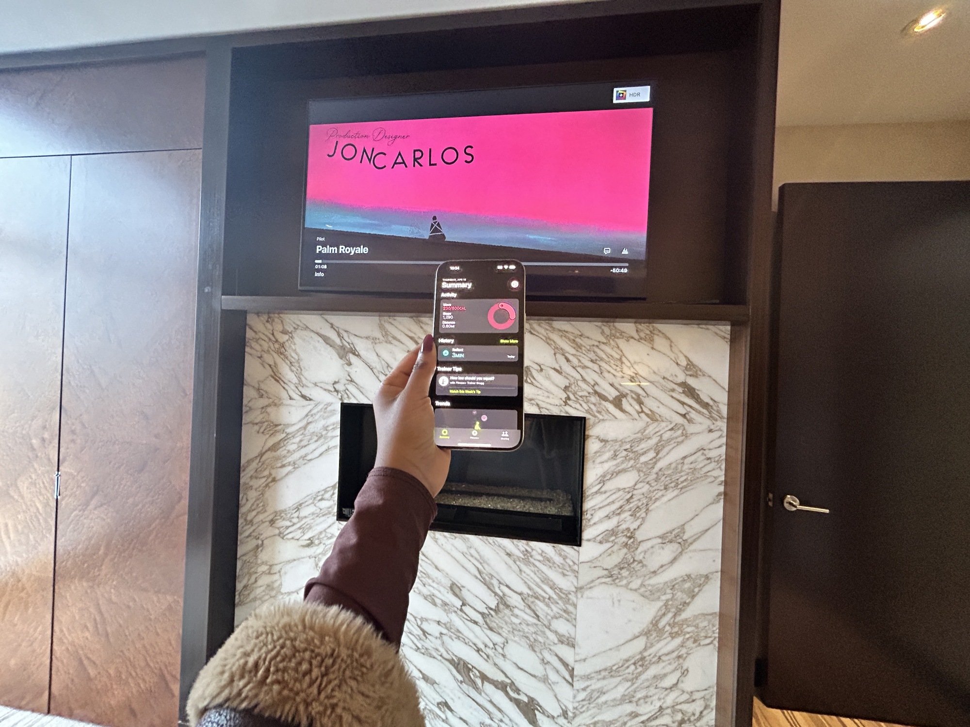 Palm Royal via AirPlay in an IHG hotel