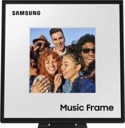 the samsung music frame on a white background