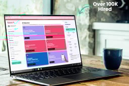 Laptop open to job search