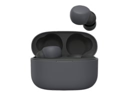 Ear buds in black case.