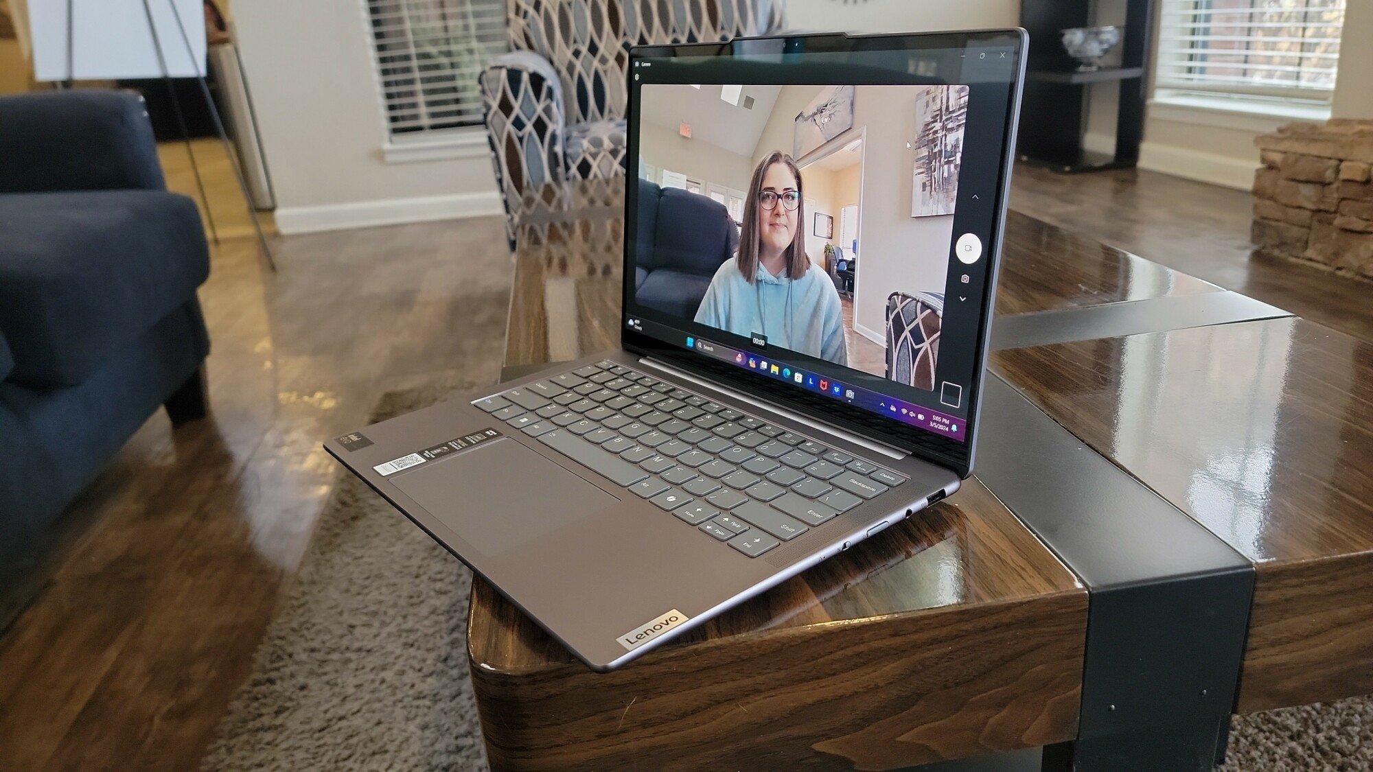 Lenovo Slim 7 14 on a table