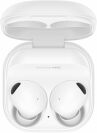 a white pair of samsung galaxy buds 2 pro on a white background