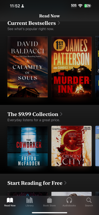 Apple Books in iOS