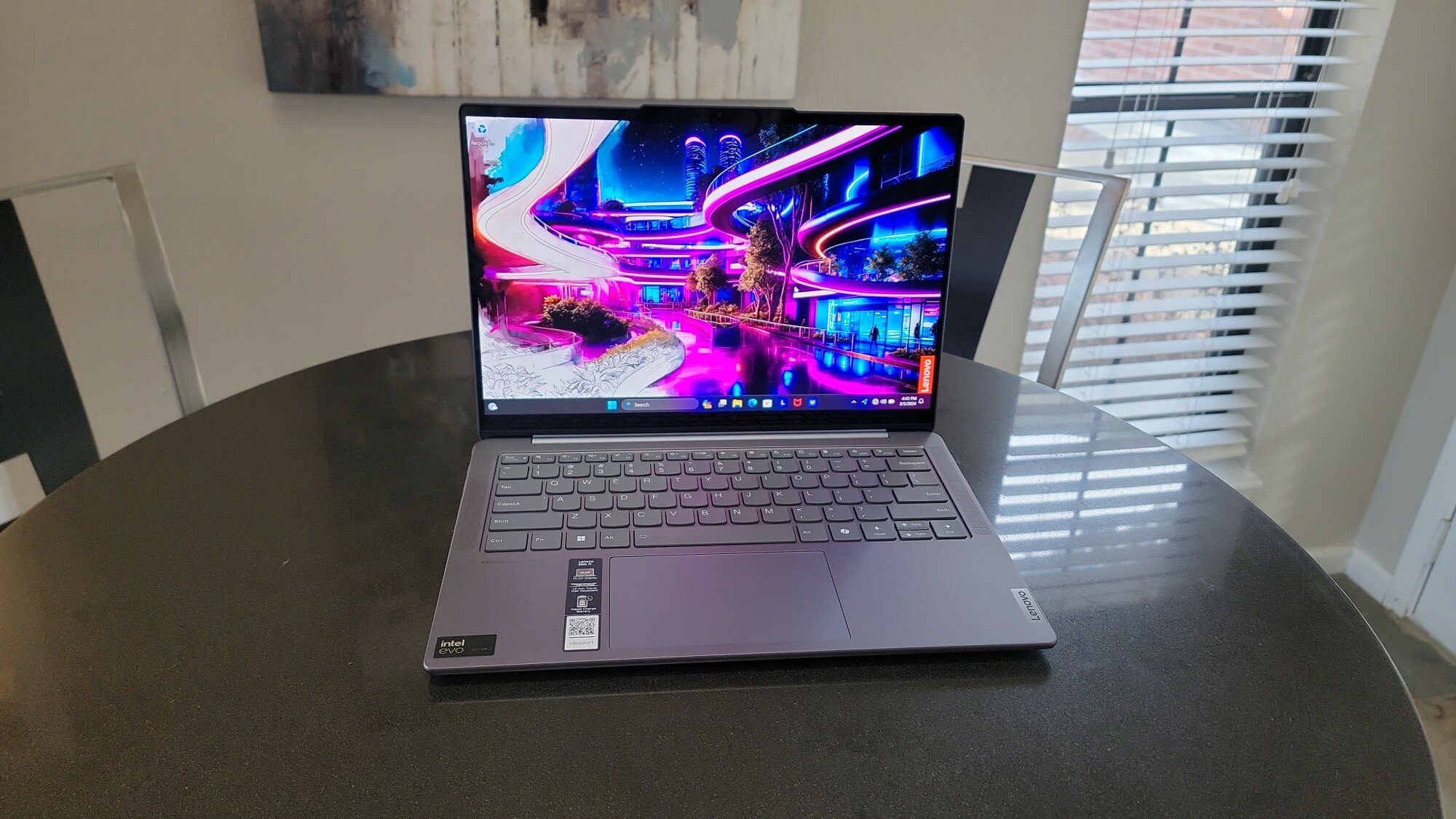 Lenovo Slim 7 14 on a table