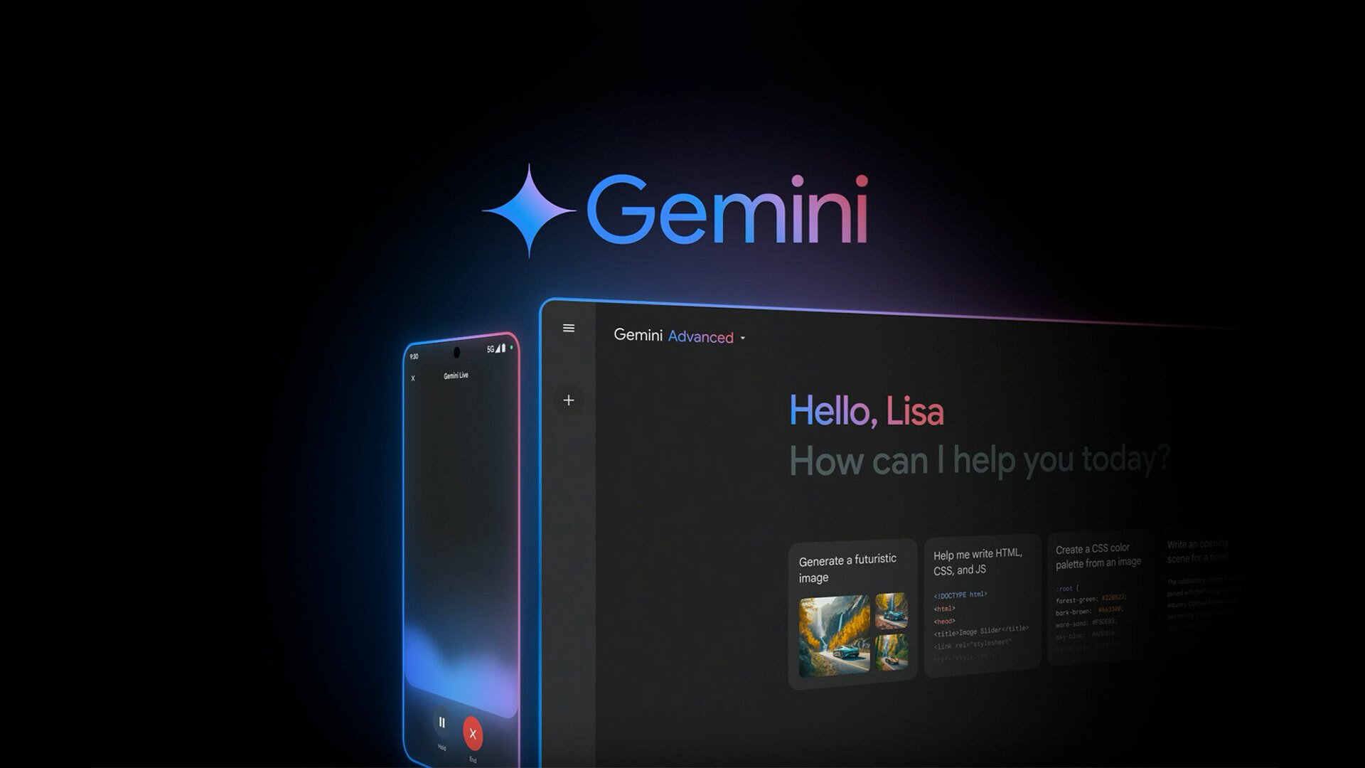 Google Gemini hero art