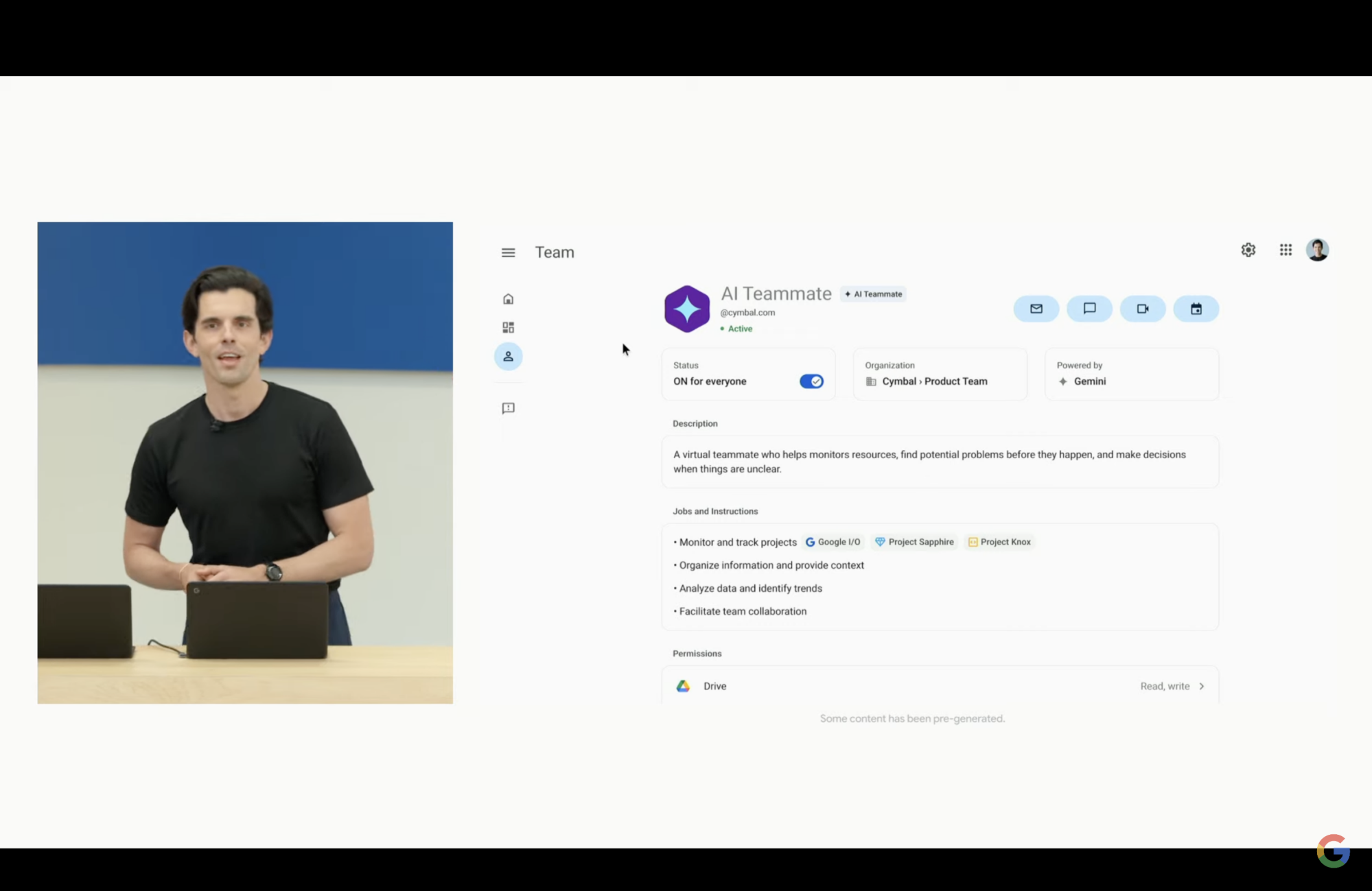 Gemini for Workspace at Google I/O
