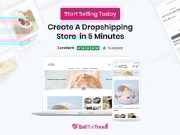 infographic for sell the trend depicting Trustpilot rating