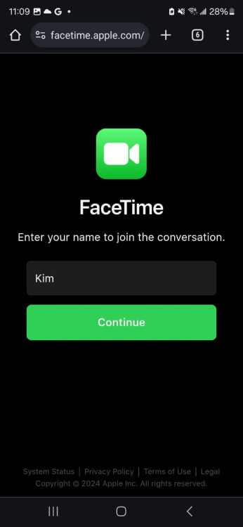 FaceTime on Android