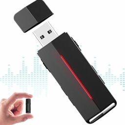 A USB device in black.