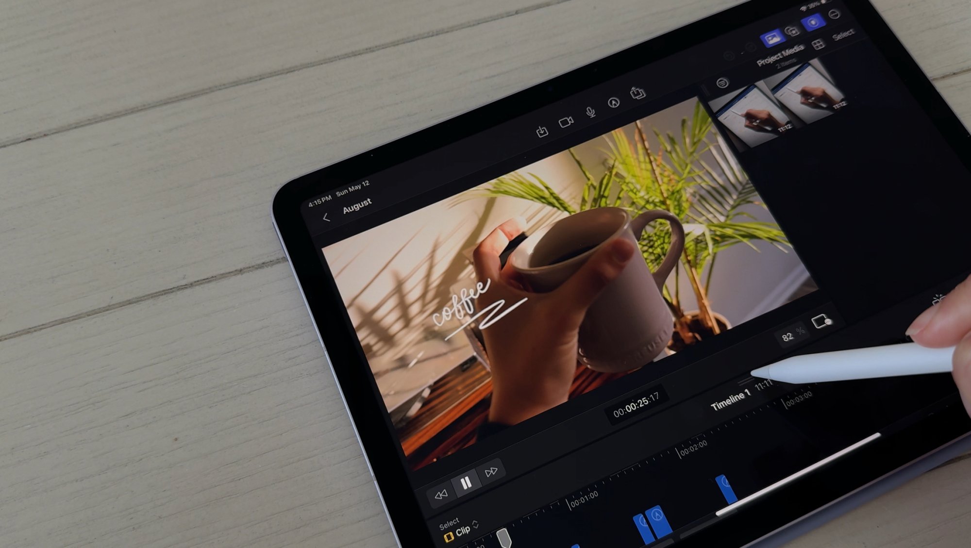 Video editing on the 13-inch iPad Air
