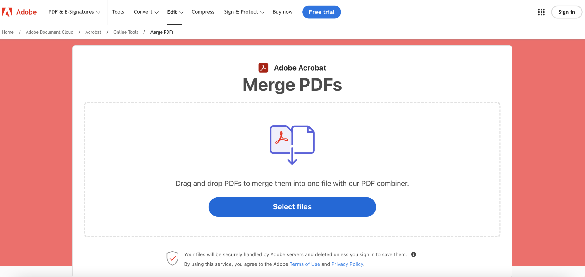 A screenshot of Adobe's PDF