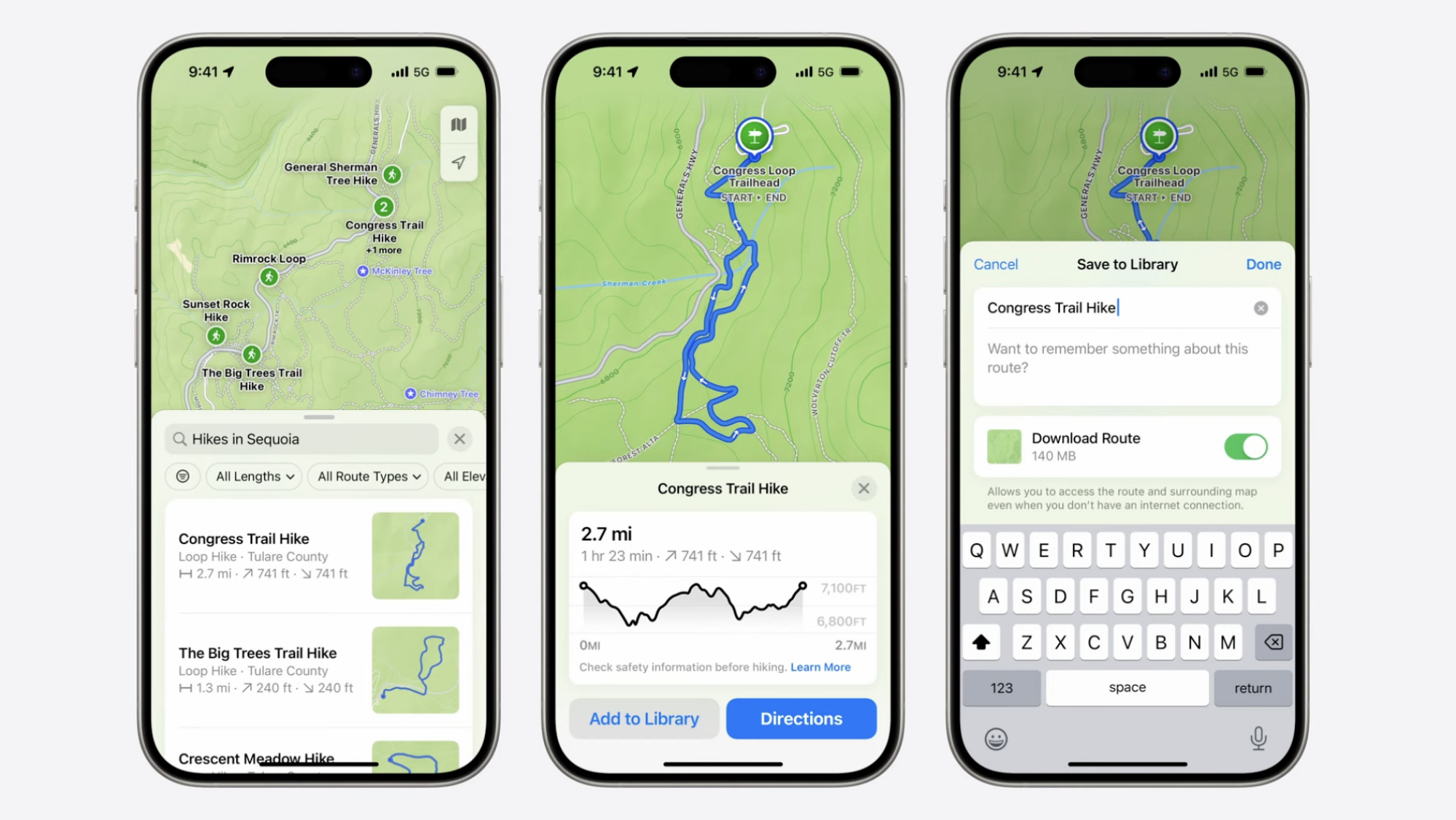 apple maps showing topography