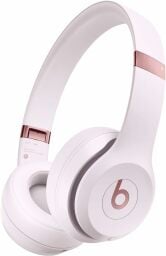 Beats Solo 4 headphones in pastel pink