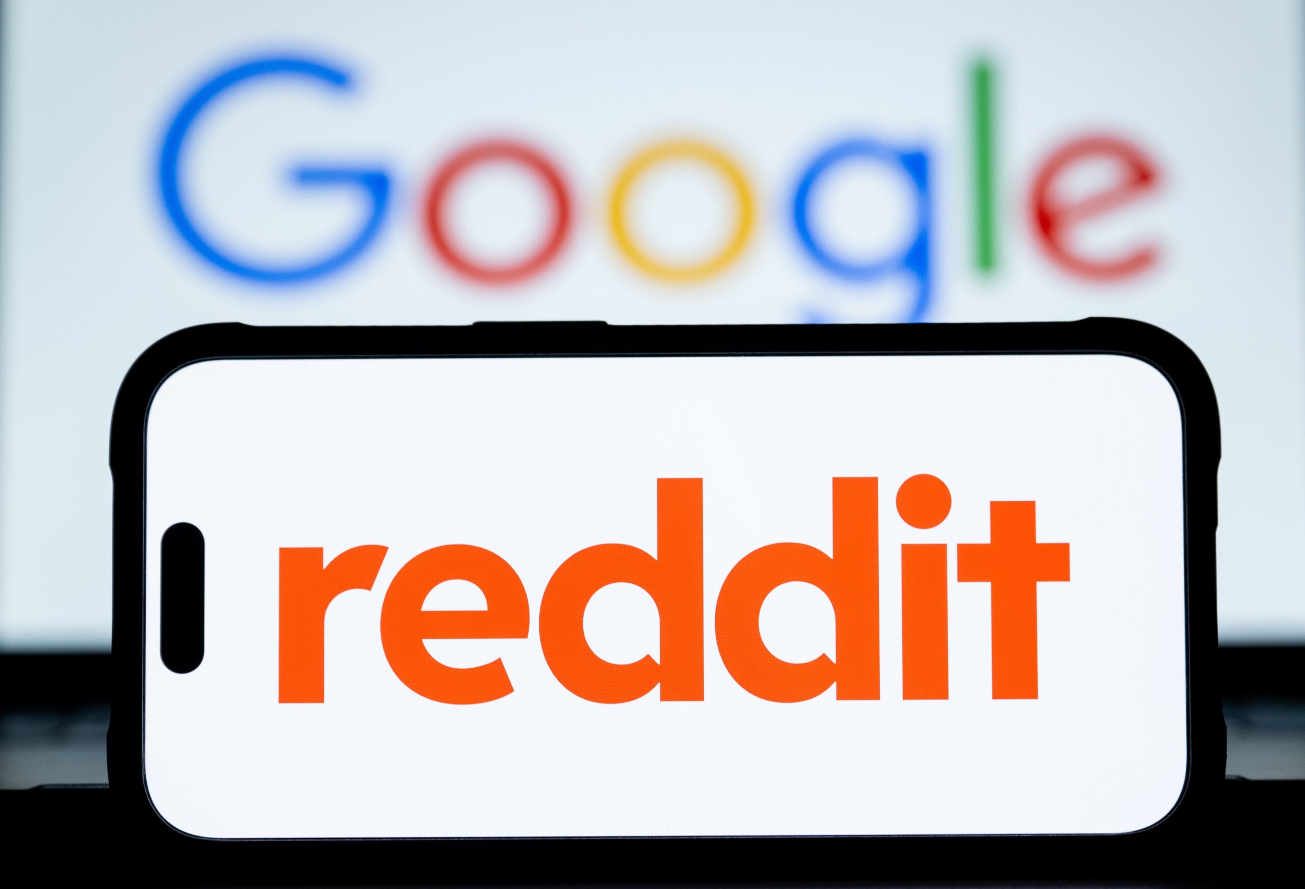 Reddit and Google logos