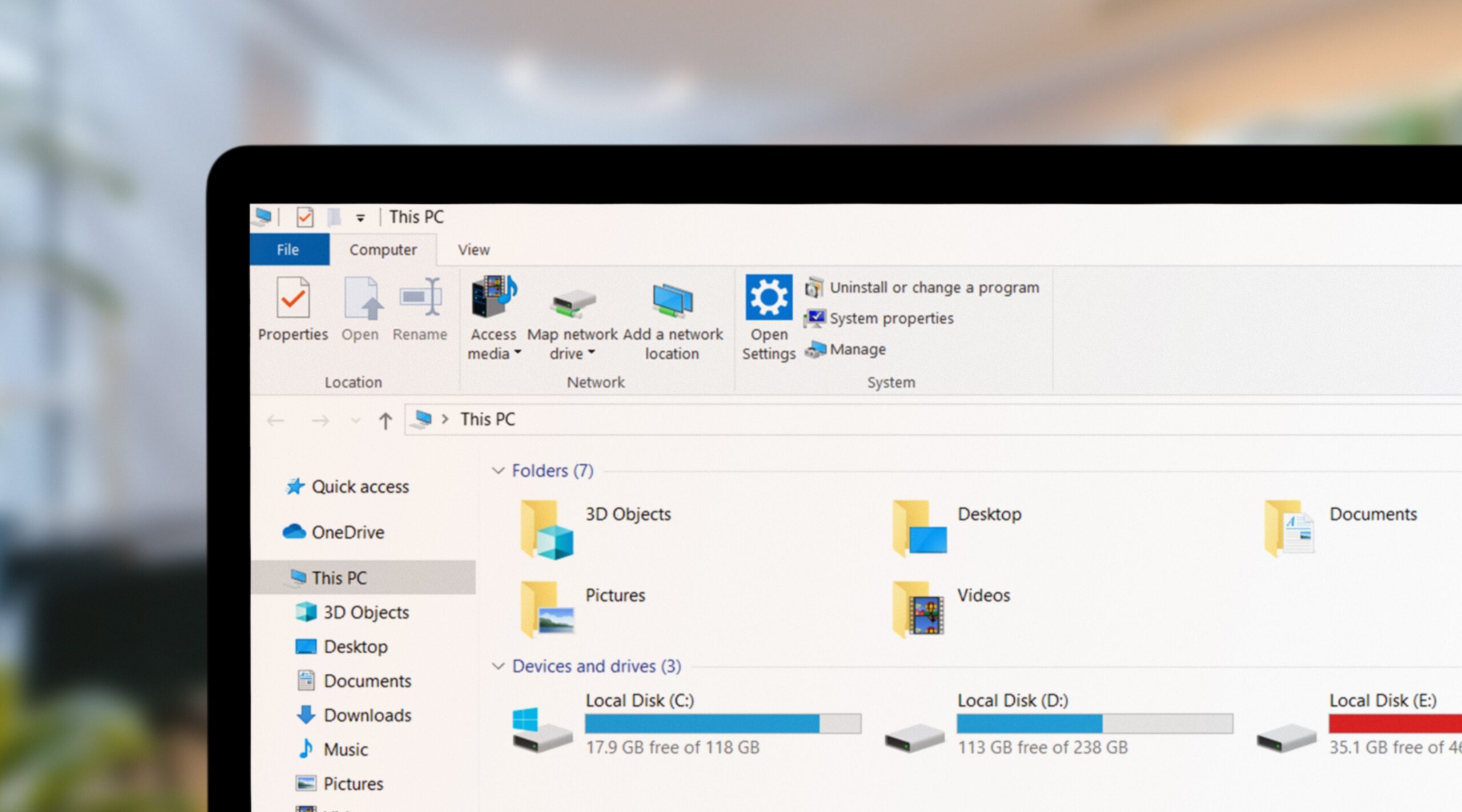 My PC window for PC