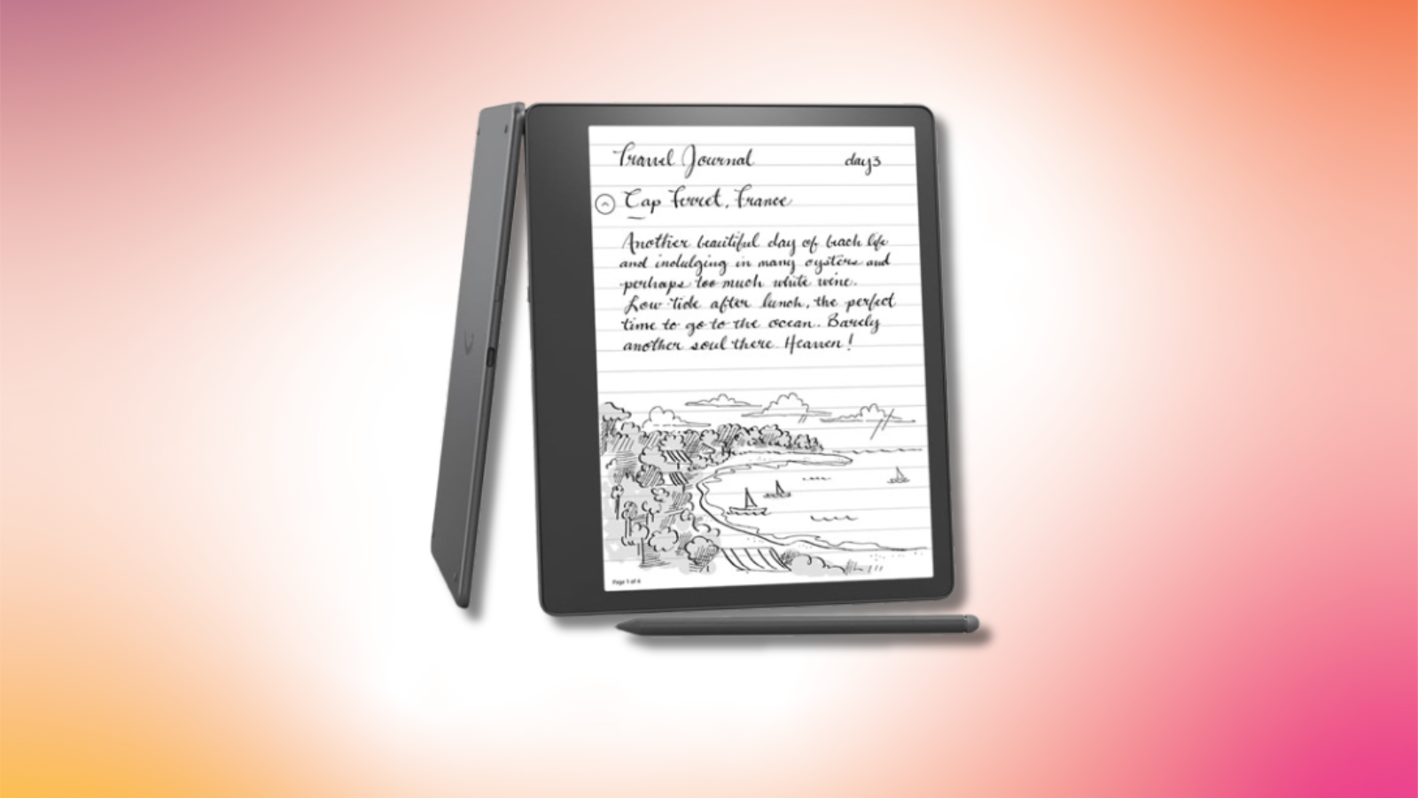 Kindle Scribe and pen