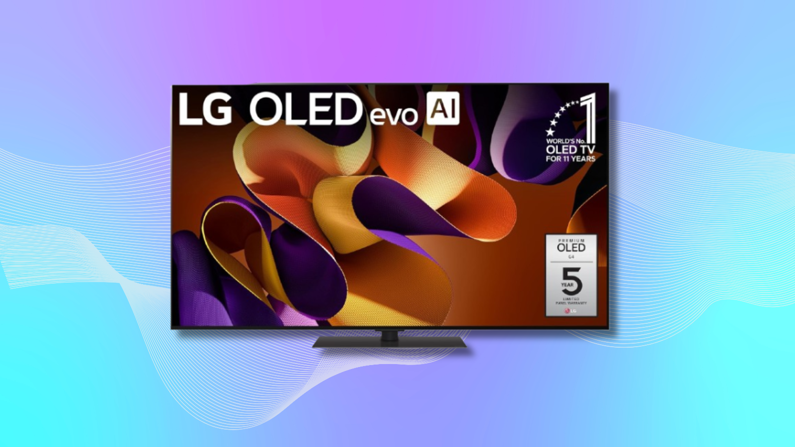  55-inch LG OLED evo G4 smart TV