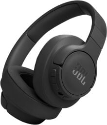 black jbl tune 770nc headphones on a white background