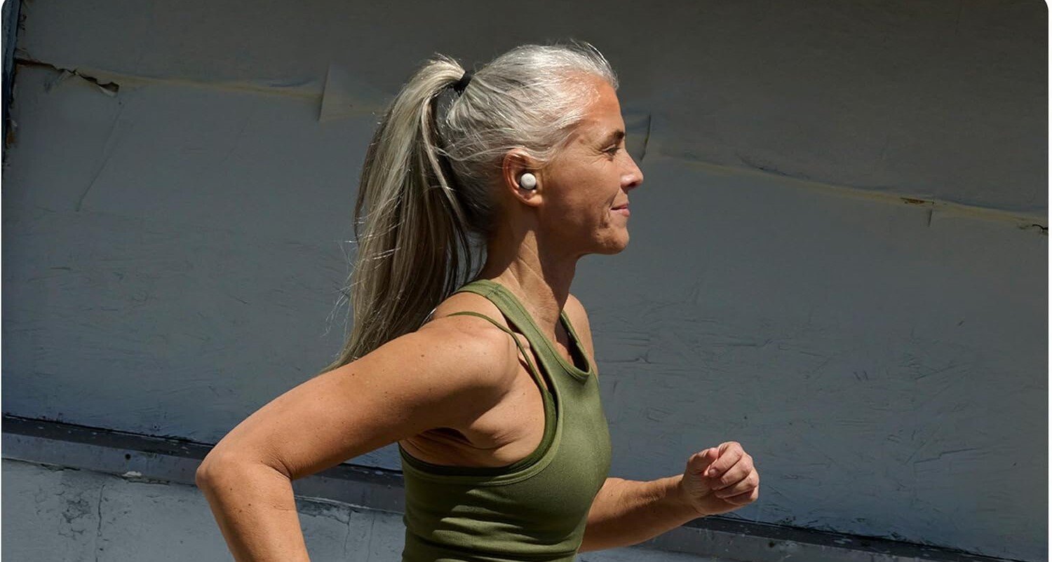 a person runs with the google pixel buds pro 2