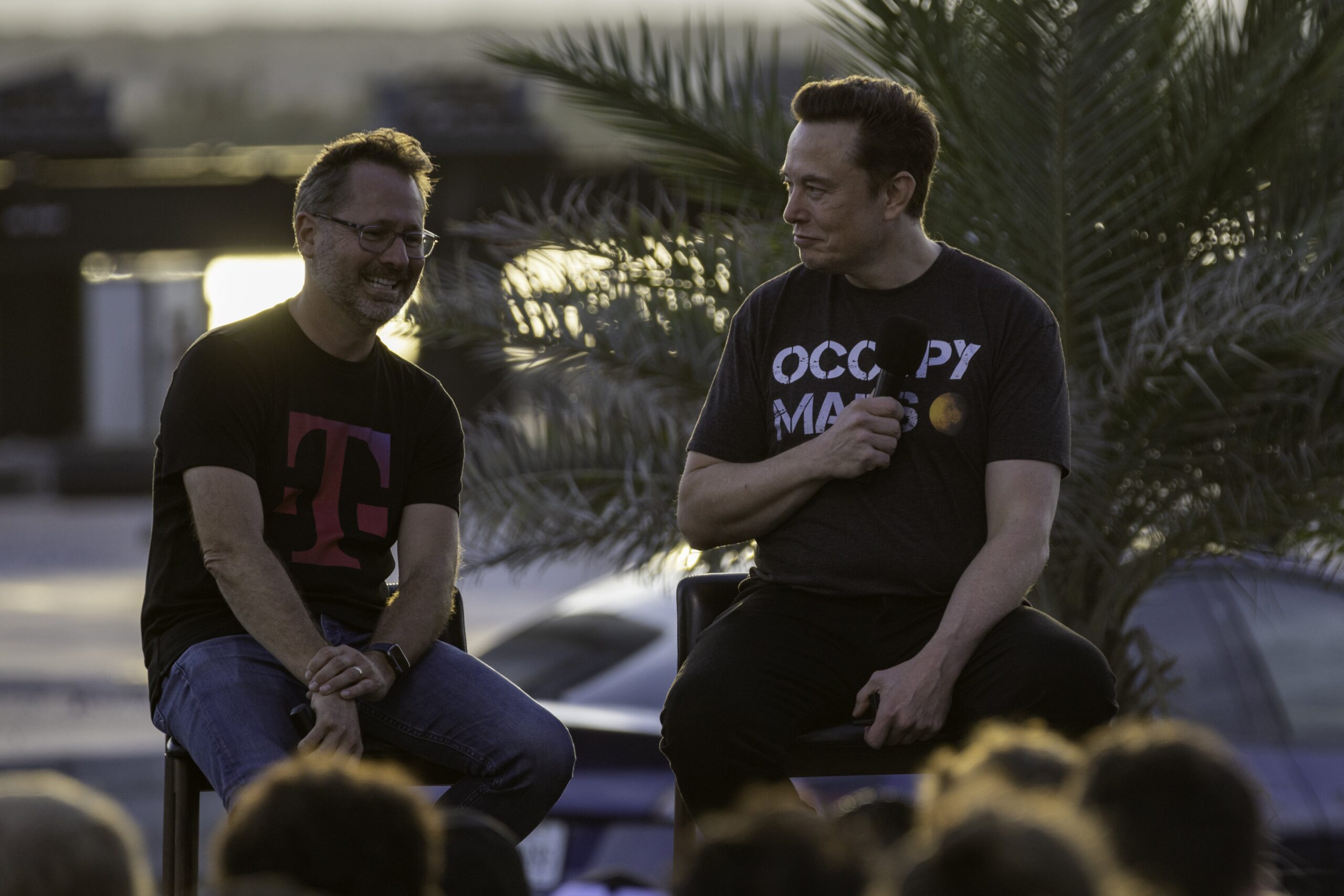 T-Mobile CEO with Elon Musk