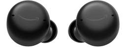 a black pair of amazon echo buds